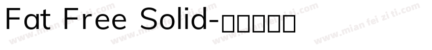 Fat Free Solid字体转换